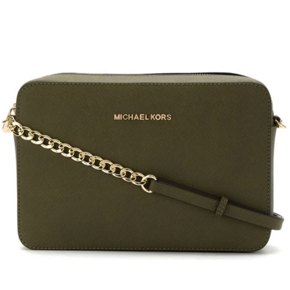 Michael Kors Jet Set Saffiano Duffle Crossbody